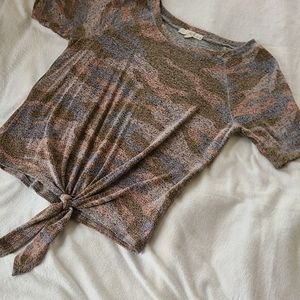 Rewind s pink and green camo with knot